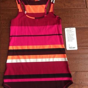 Lululemon Refresh Racer Tank Sz 4 BLSB